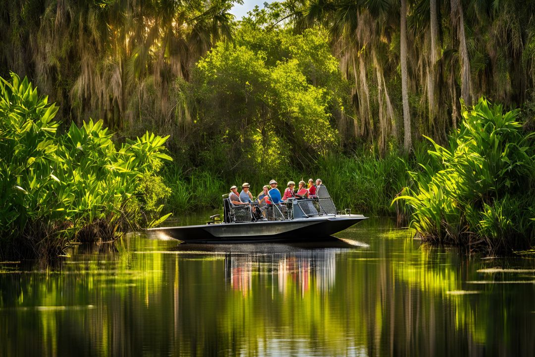 Airboat ride through the Everglades to see alligators and wildlife in their natural habitat.