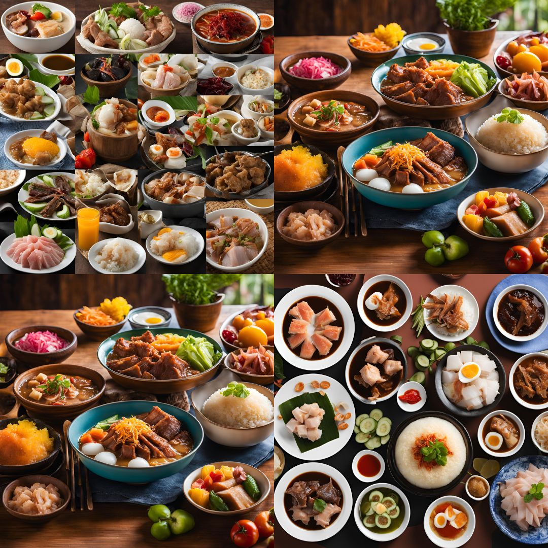 Feature mouthwatering plates of lechon or a vibrant halo-halo.