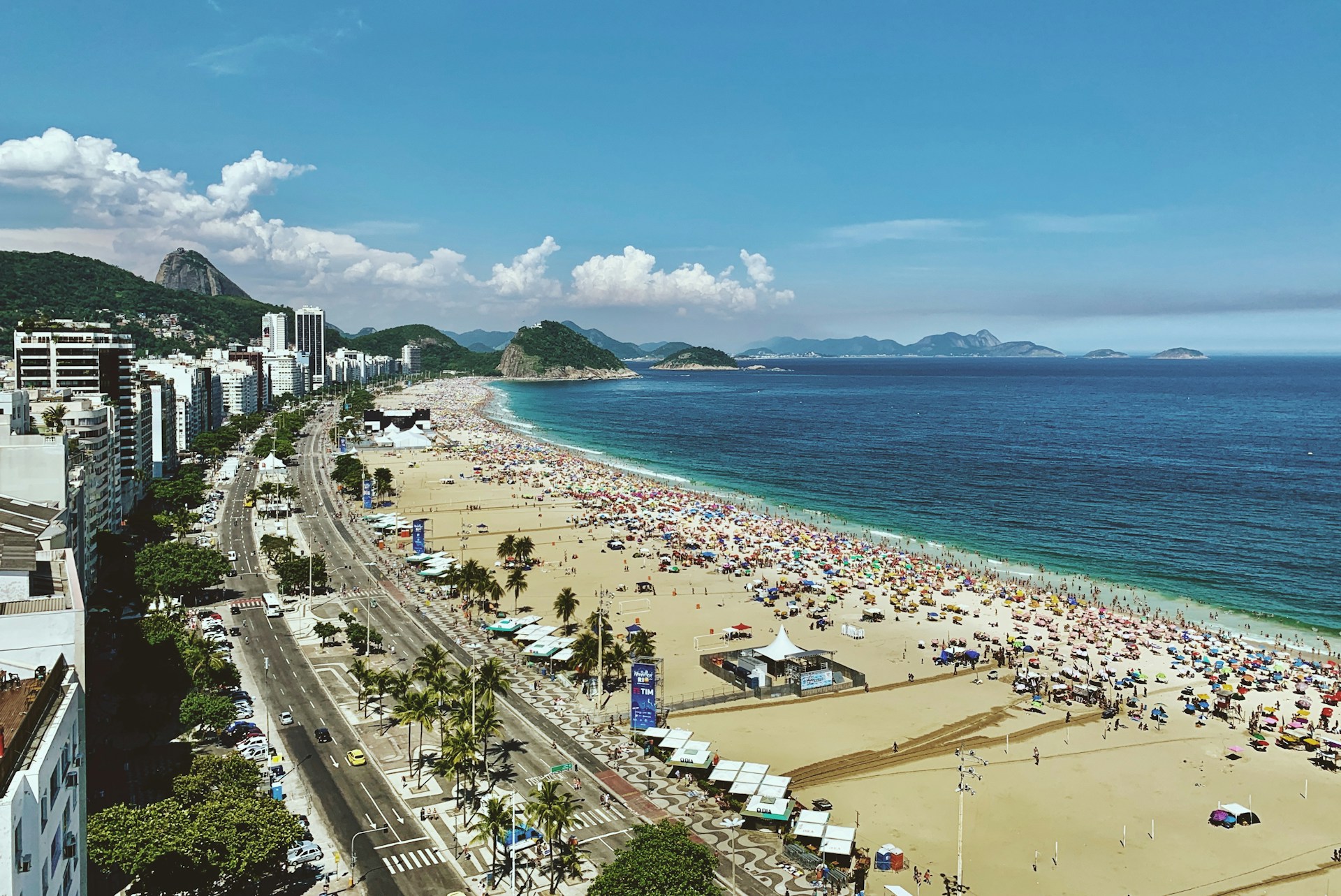 Rooftop view over Copacobana, Rio de Janeiro