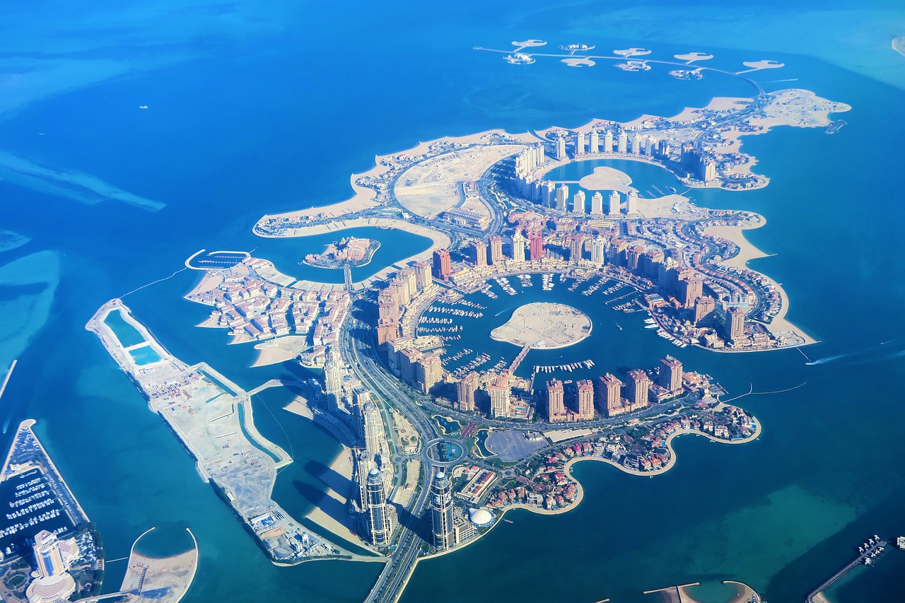 Artificial islands, Qatar, Doha image